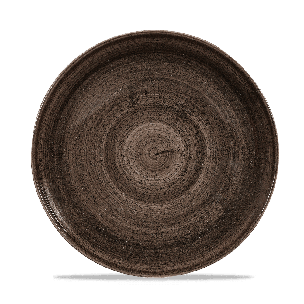 Stonecast Patina 8 2/3" Iron Black Coupe Plate