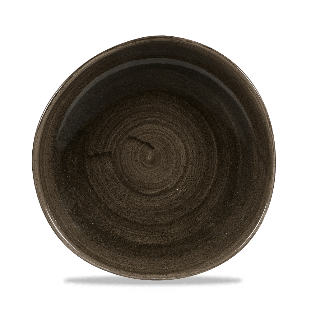 Stonecast Patina 10 3/8" Iron Black Round Plate