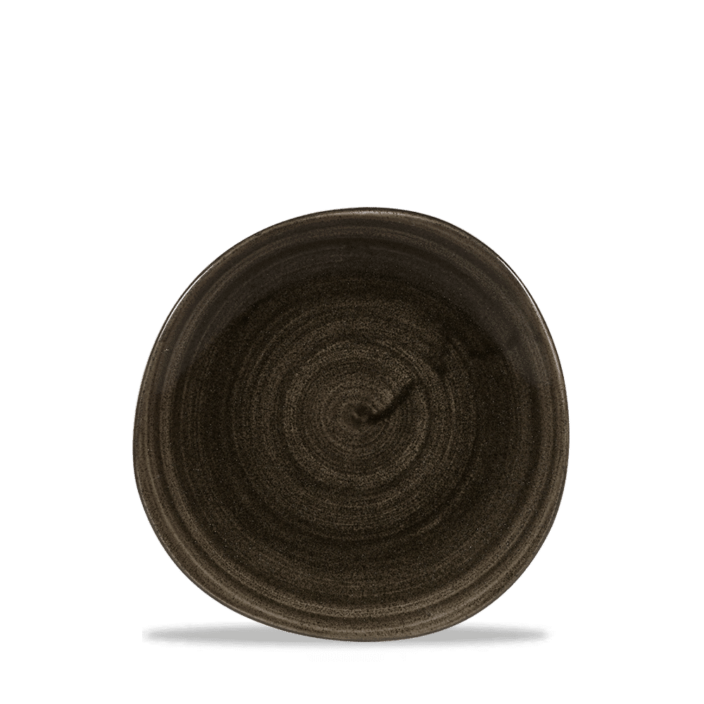 Stonecast Patina 7 1/4" Iron Black Round Plate