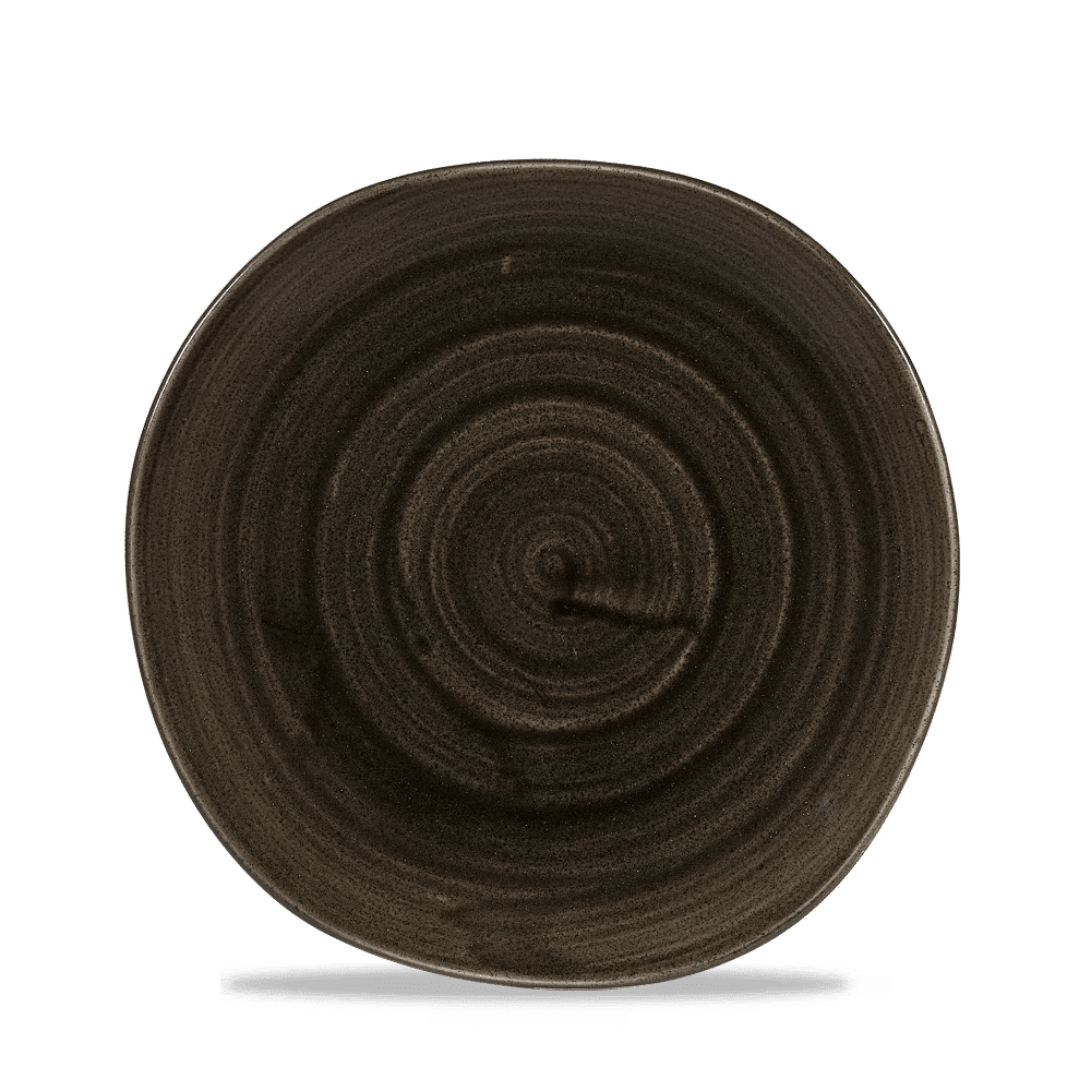 Stonecast Patina 8 1/4" Iron Black Round Plate