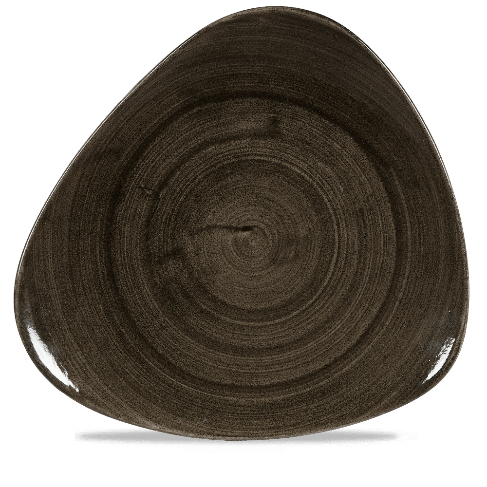 Stonecast Patina 12-1/4" Iron Black Coupe Plate