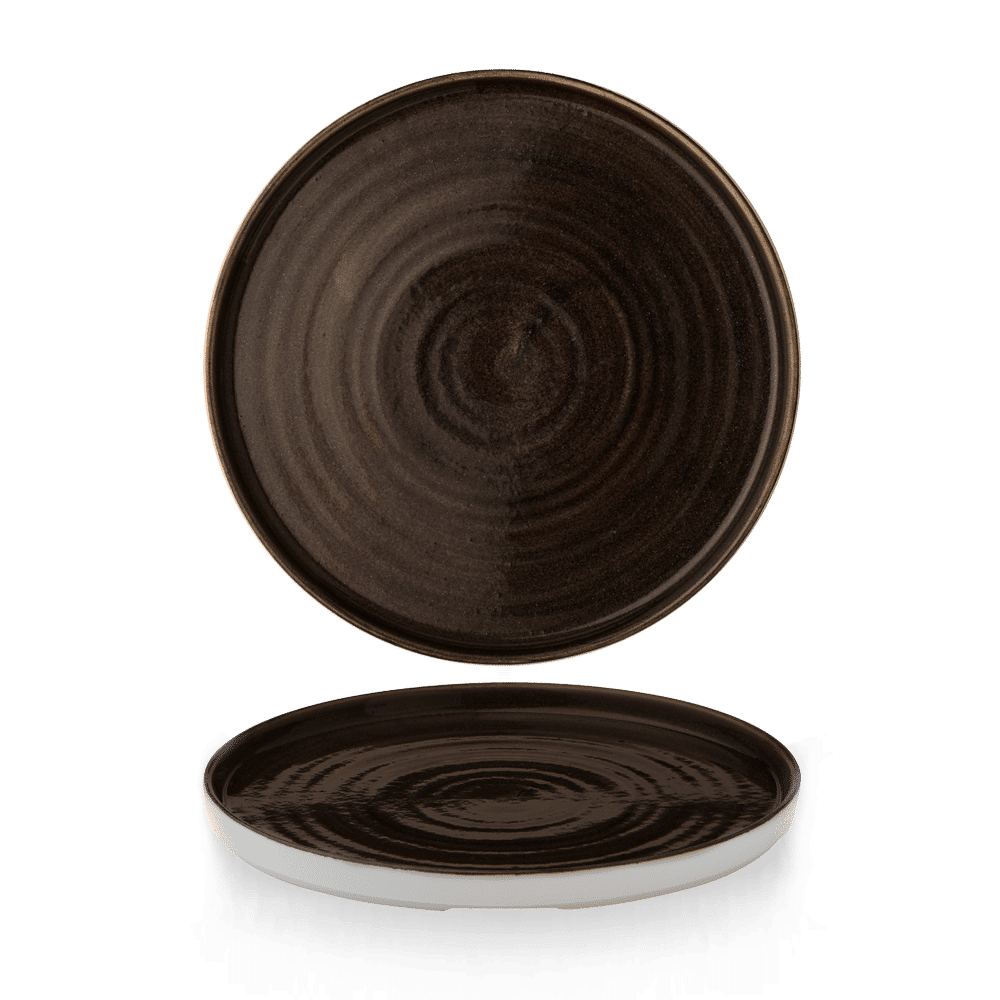 Stonecast Patina 10 2/8" Iron Black Walled Plate