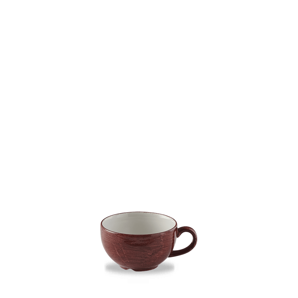 Stonecast Patina 8 oz. Rust Red Cappuccino Cup