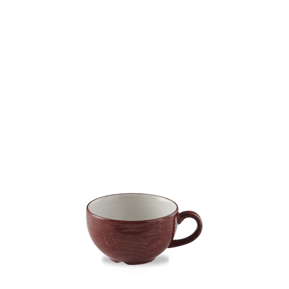 Stonecast Patina 12 oz. Rust Red Cappuccino Cup