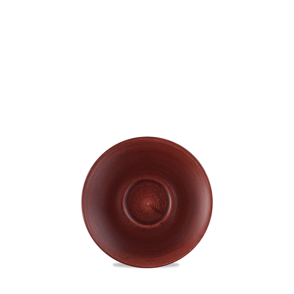 Stonecast Patina 4 1/2" Rust Red Espresso Saucer