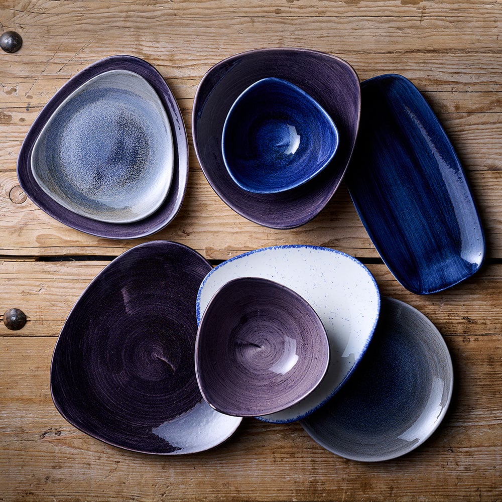 Stonecast Patina 10 3/8" Deep Purple Round Plate