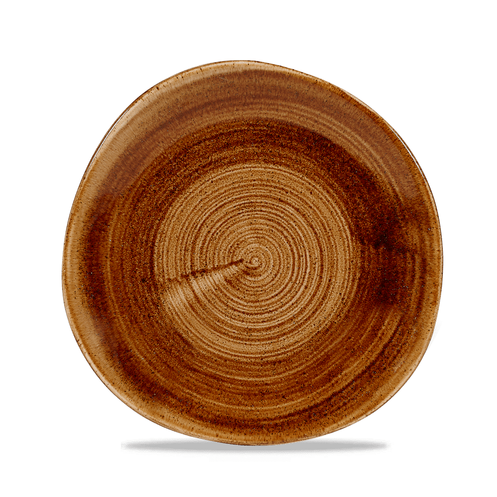 Stonecast Patina 8 1/4" Vintage Copper Organic Coupe Plate