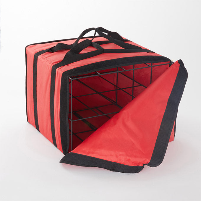 Pizza Delivery Bag w/Rack, 19" x 19" x 14", 6 Box