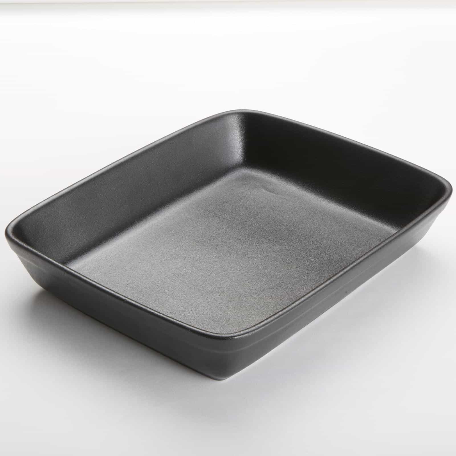 92 oz. Black Matte Porcelain Rectangular Casserole Dish