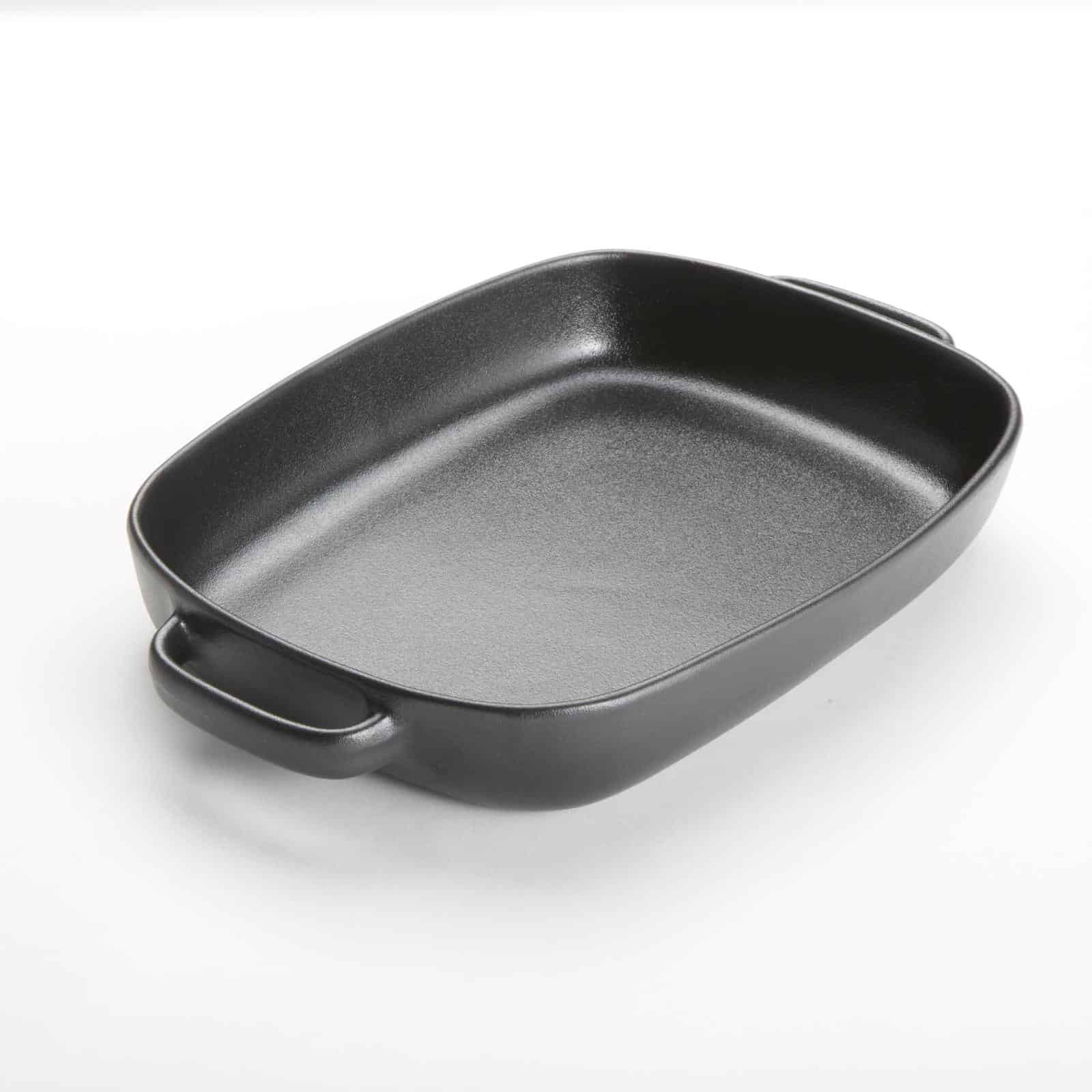 64 oz. Black Matte Porcelain Rectangular Casserole Dish