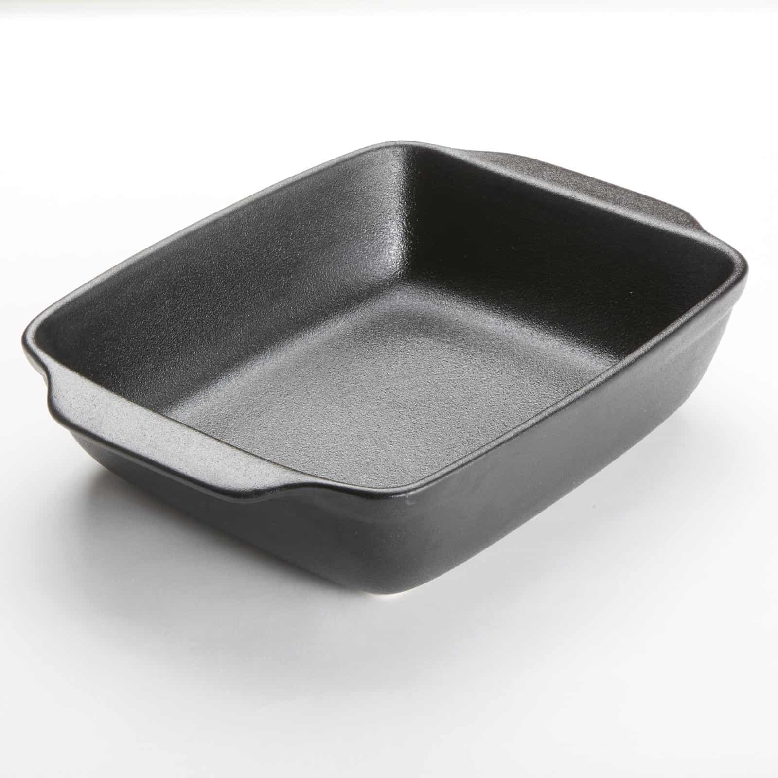 104 oz. Black Matte Porcelain Rectangular Casserole Dish