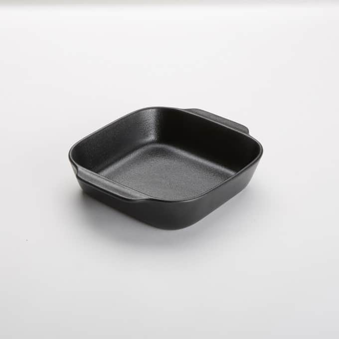 24 oz. Black Matte Porcelain Square Casserole Dish