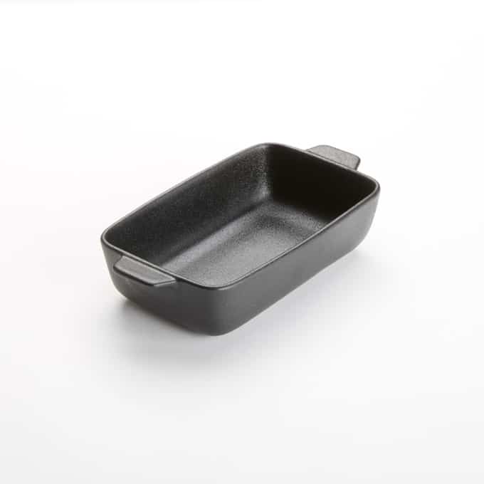 20 oz. Black Matte Porcelain Rectangular Casserole Dish