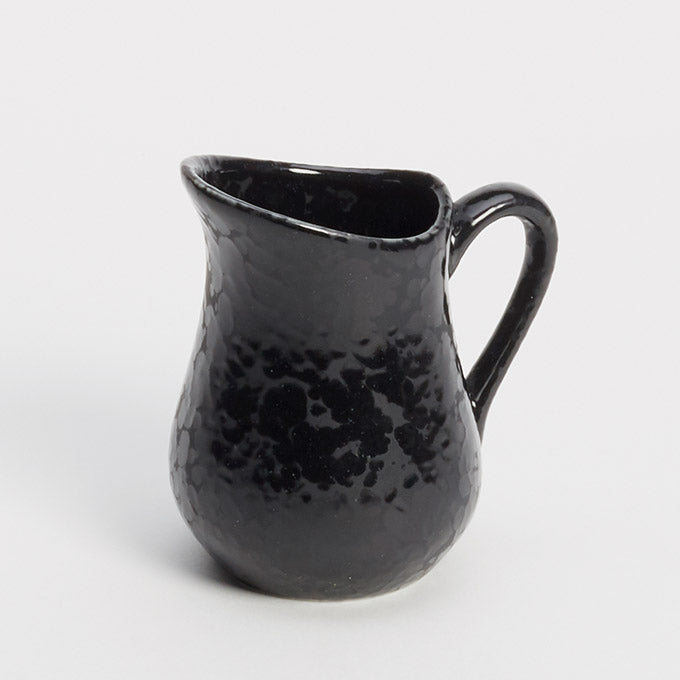 4 oz. Porcelain Bell Creamer w/Handle, Black