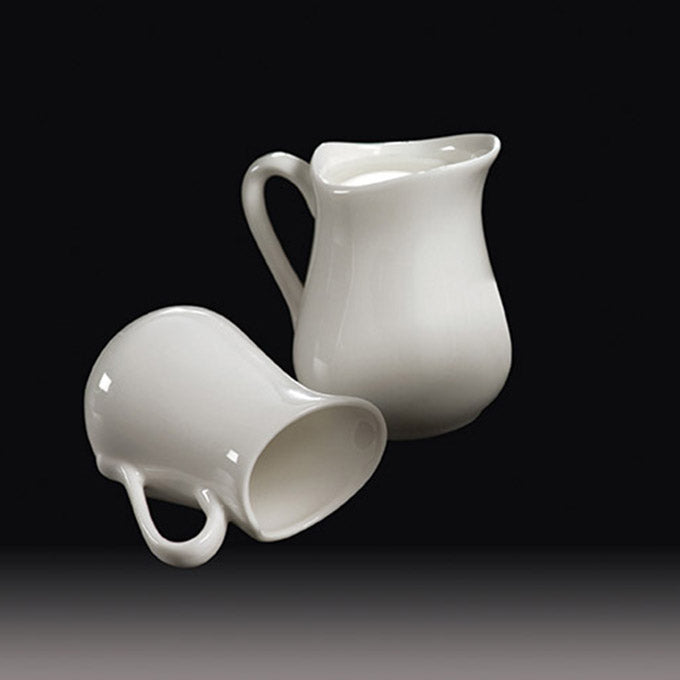 Prestige™ 2 oz. Porcelain Bell Creamer w/Handle, White