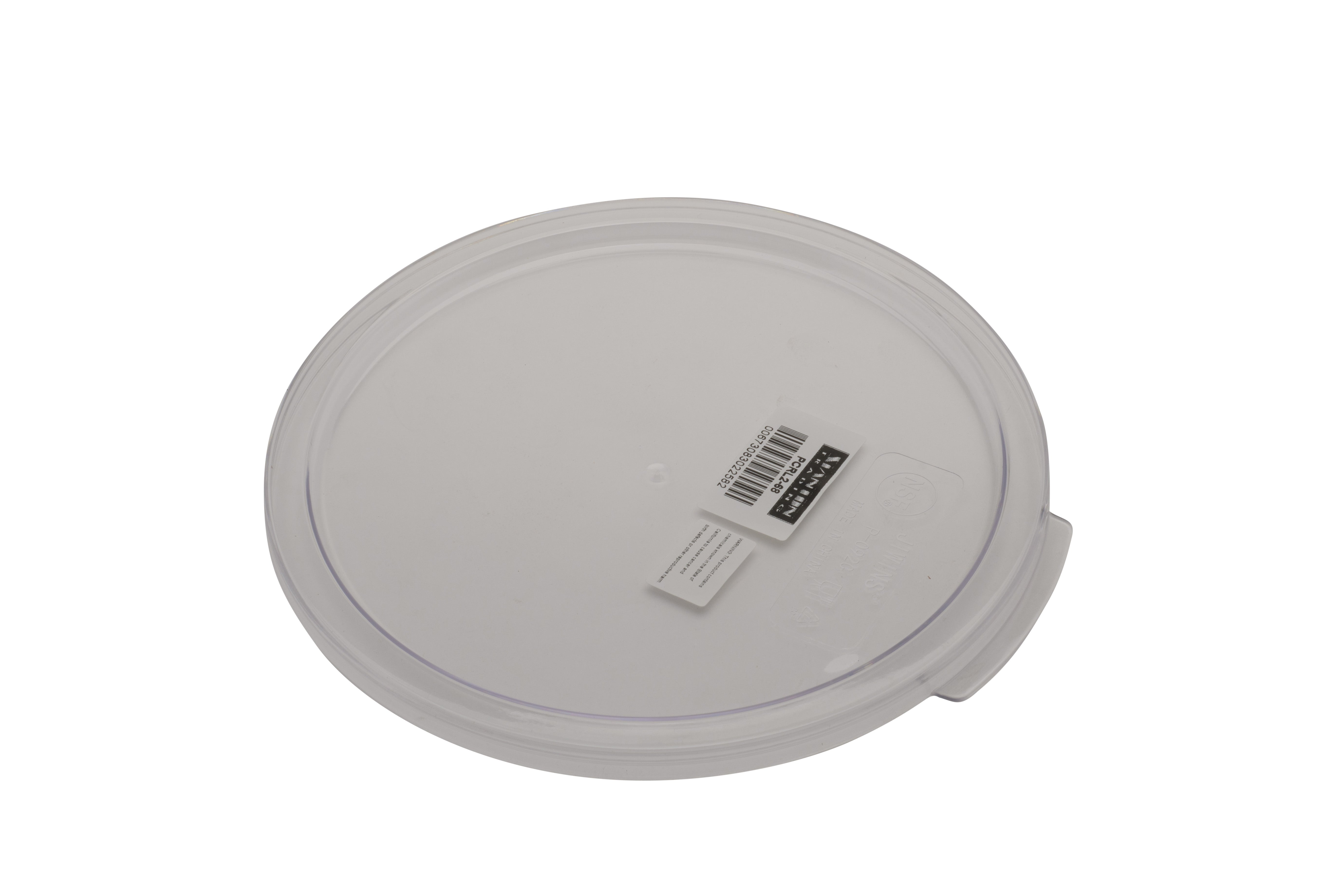 Lid for Food Storage Round 6 & 8 qt. Container, Polyethylene, Clear