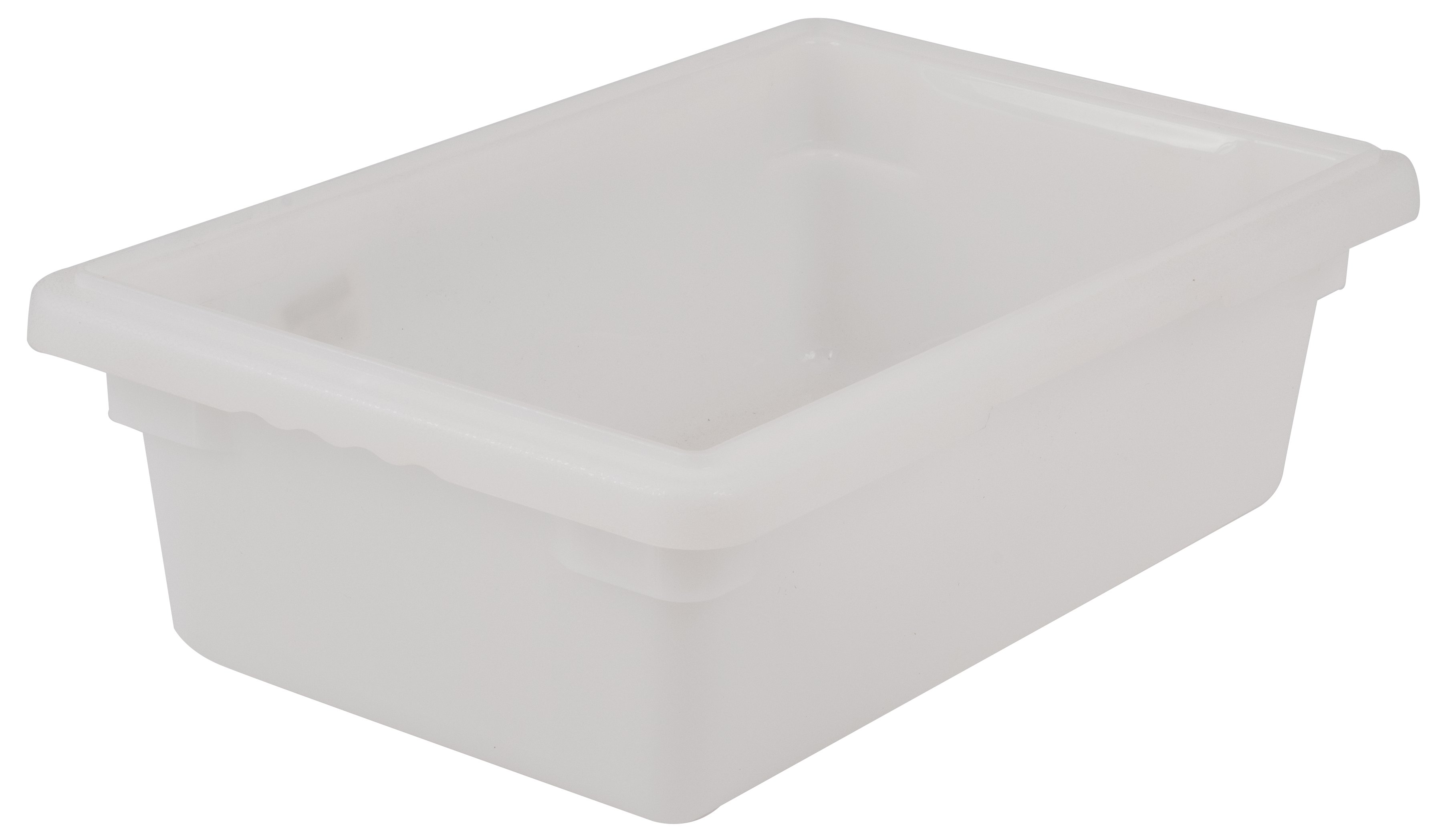 Food Storage Box, 18" x 26" x 2", White, Polyethylene