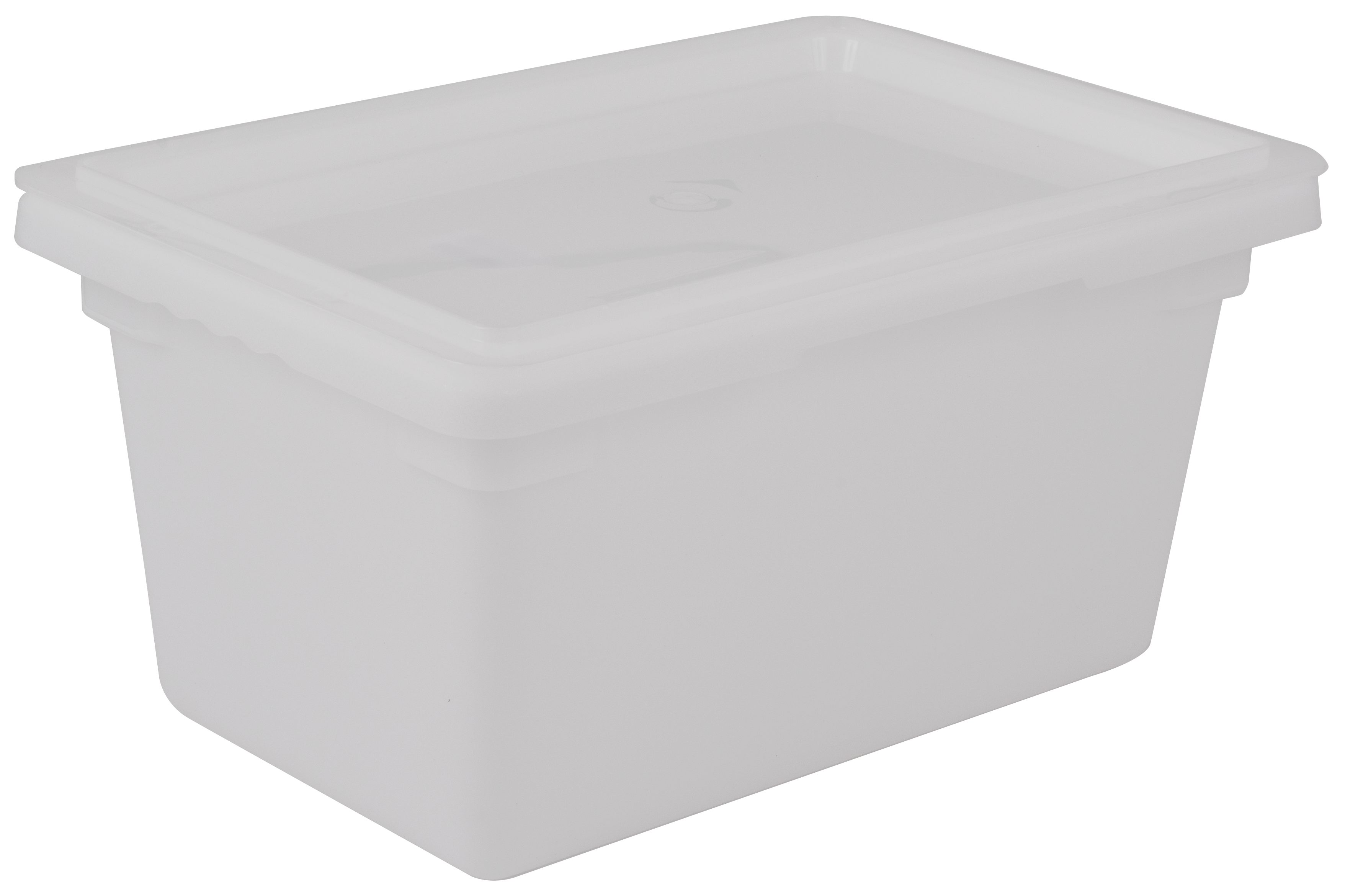 Food Storage Box, 18" x 26" x 15", White, Polyethylene