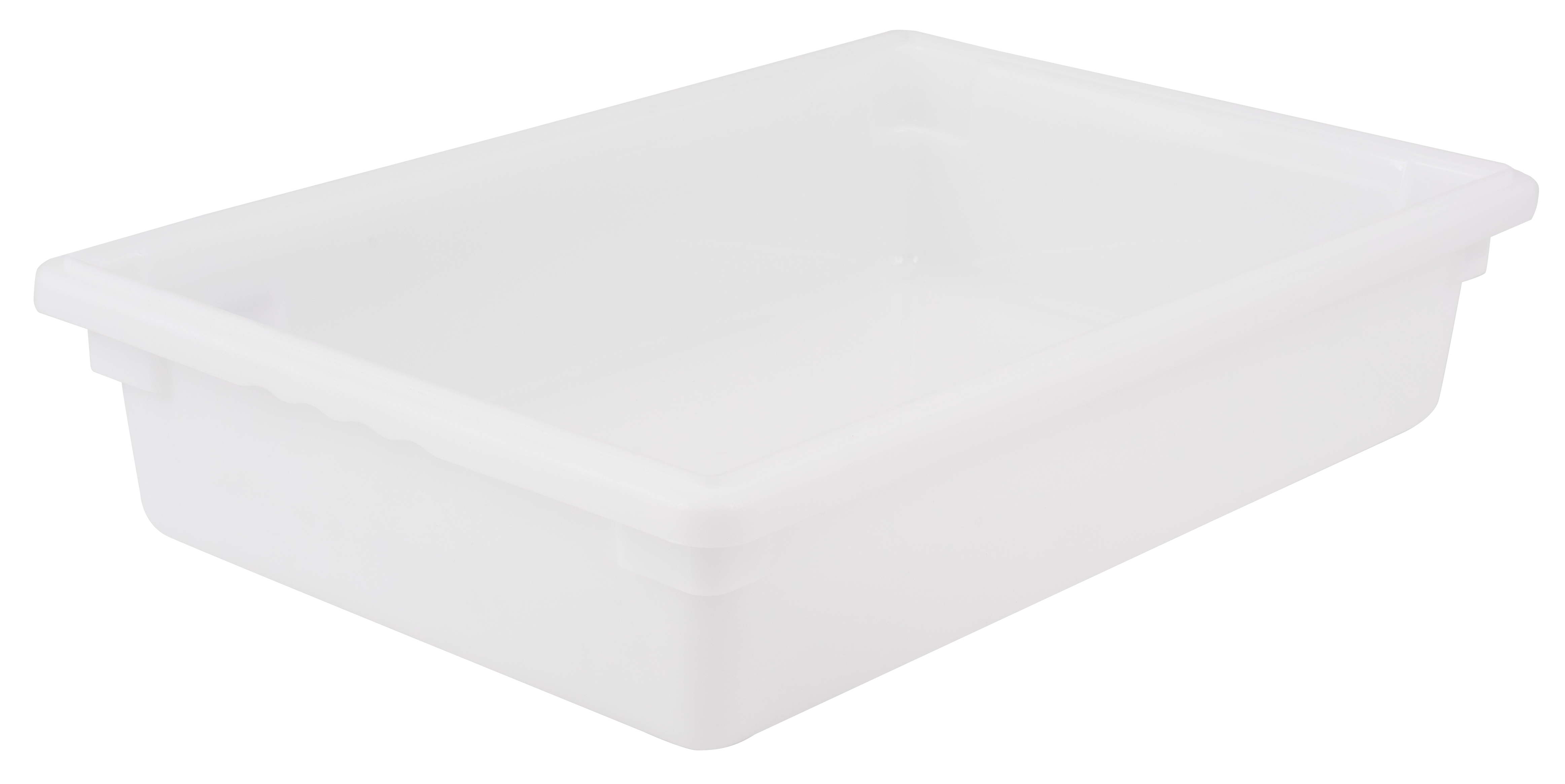 Food Storage Box, 18" x 26" x 6", White, Polyethylene