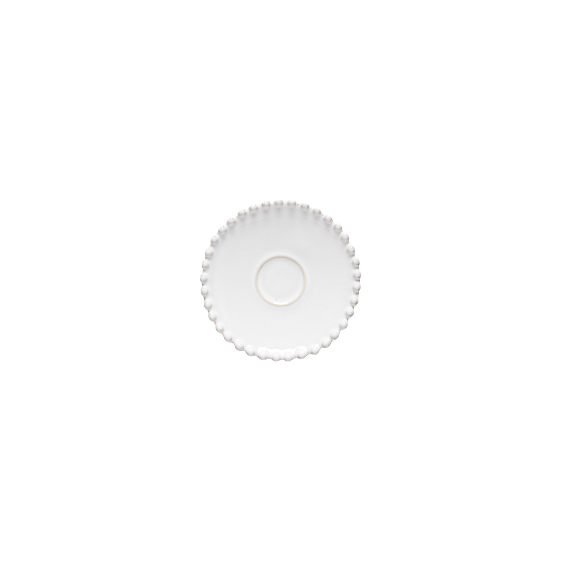 Pearl Coffee saucer, 5" dia., White