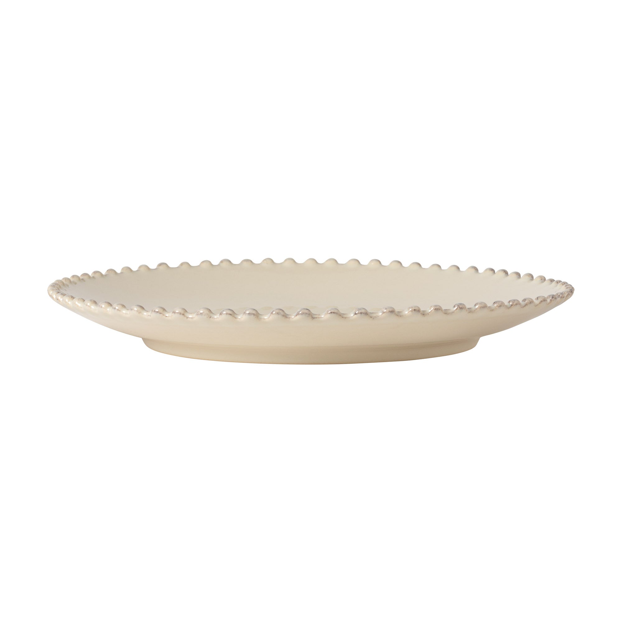 Pearl Dinner Plate, 9 3/4" dia., Cream