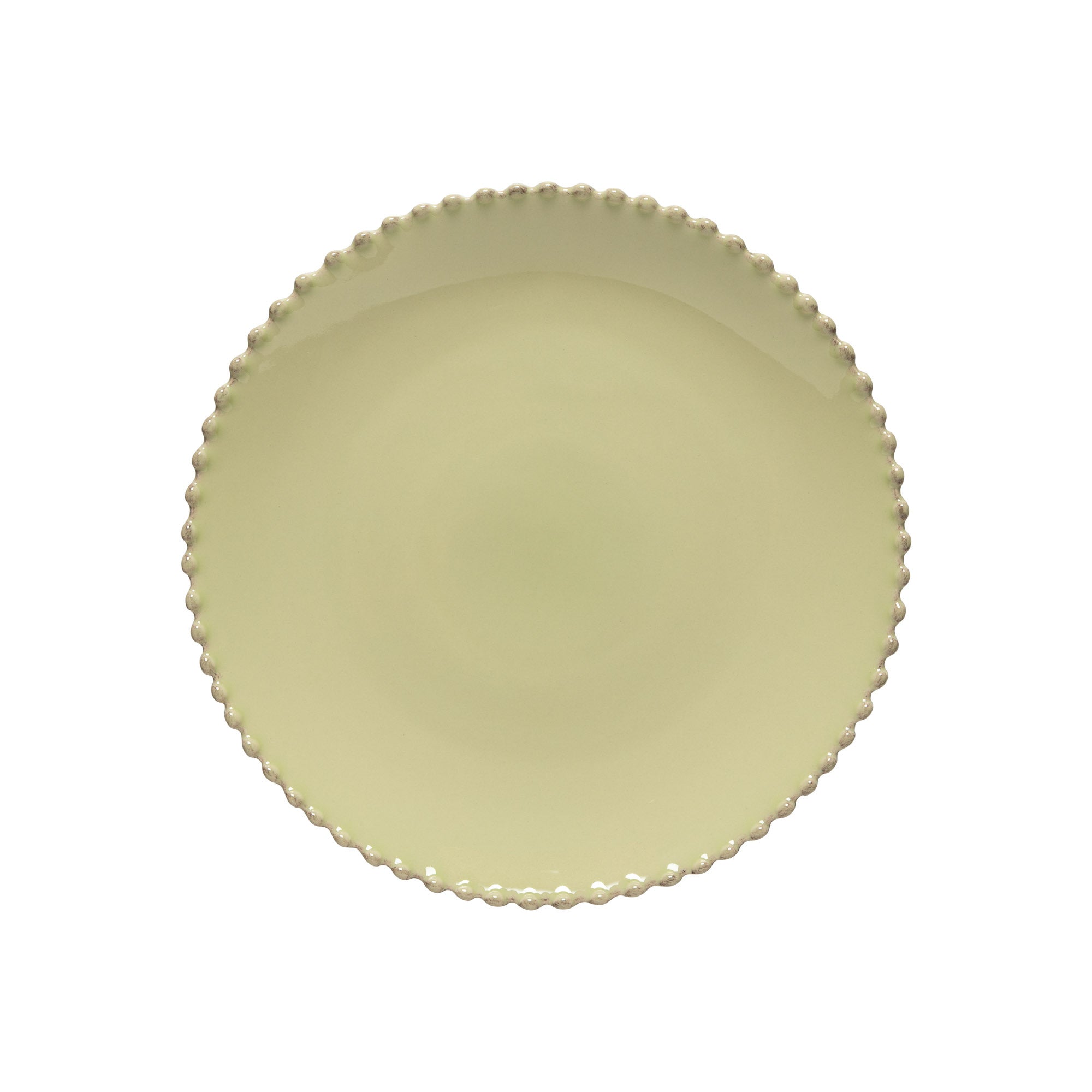 Pearl Bread plate, 6-3/4" dia., Lily Green