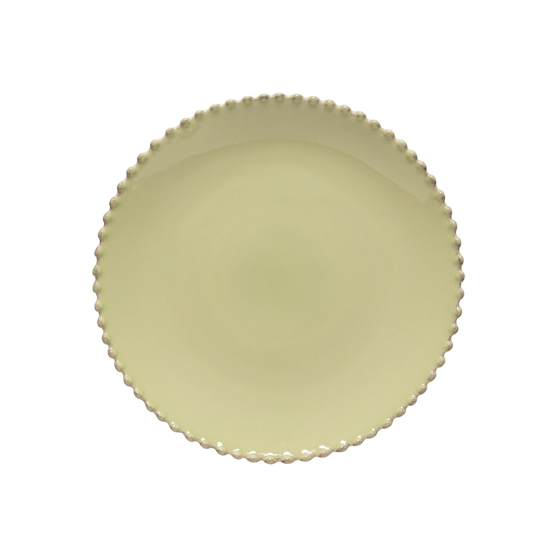 Pearl Dinner Plate, 9 3/4" dia. , Lily Green