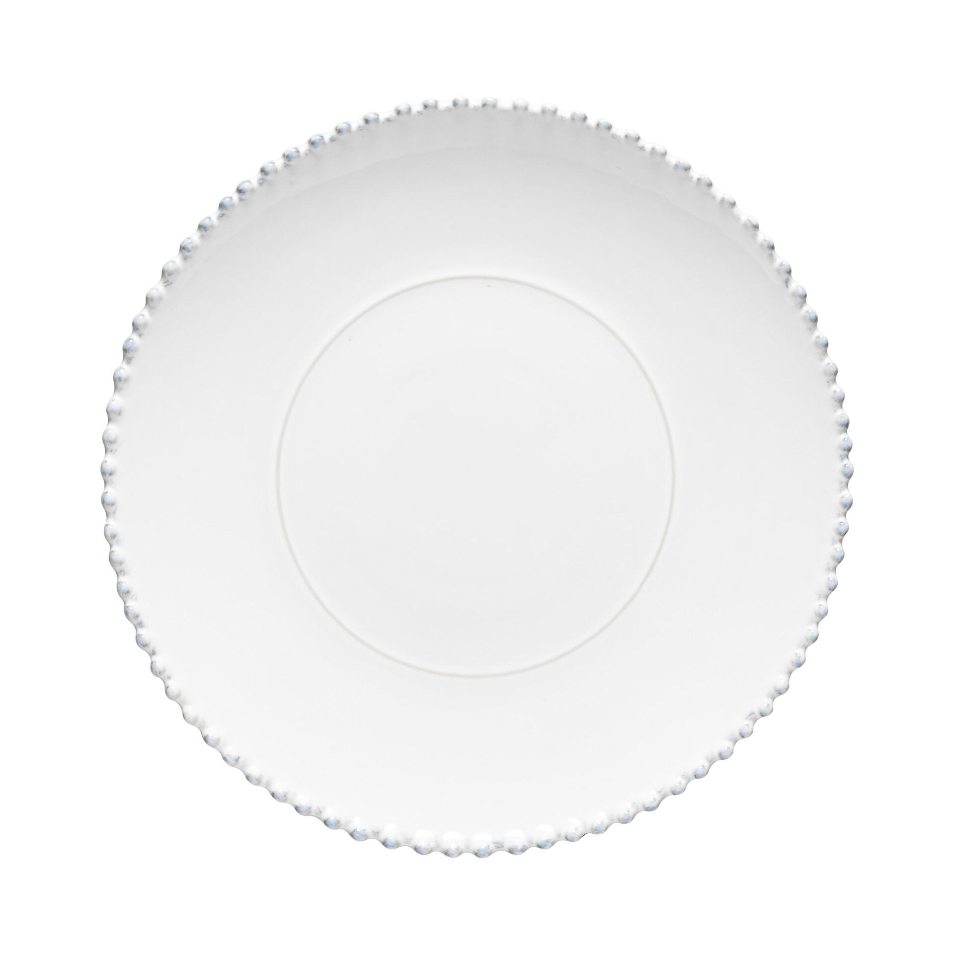 Pearl Charger plate/platter, 13-1/2" dia., White