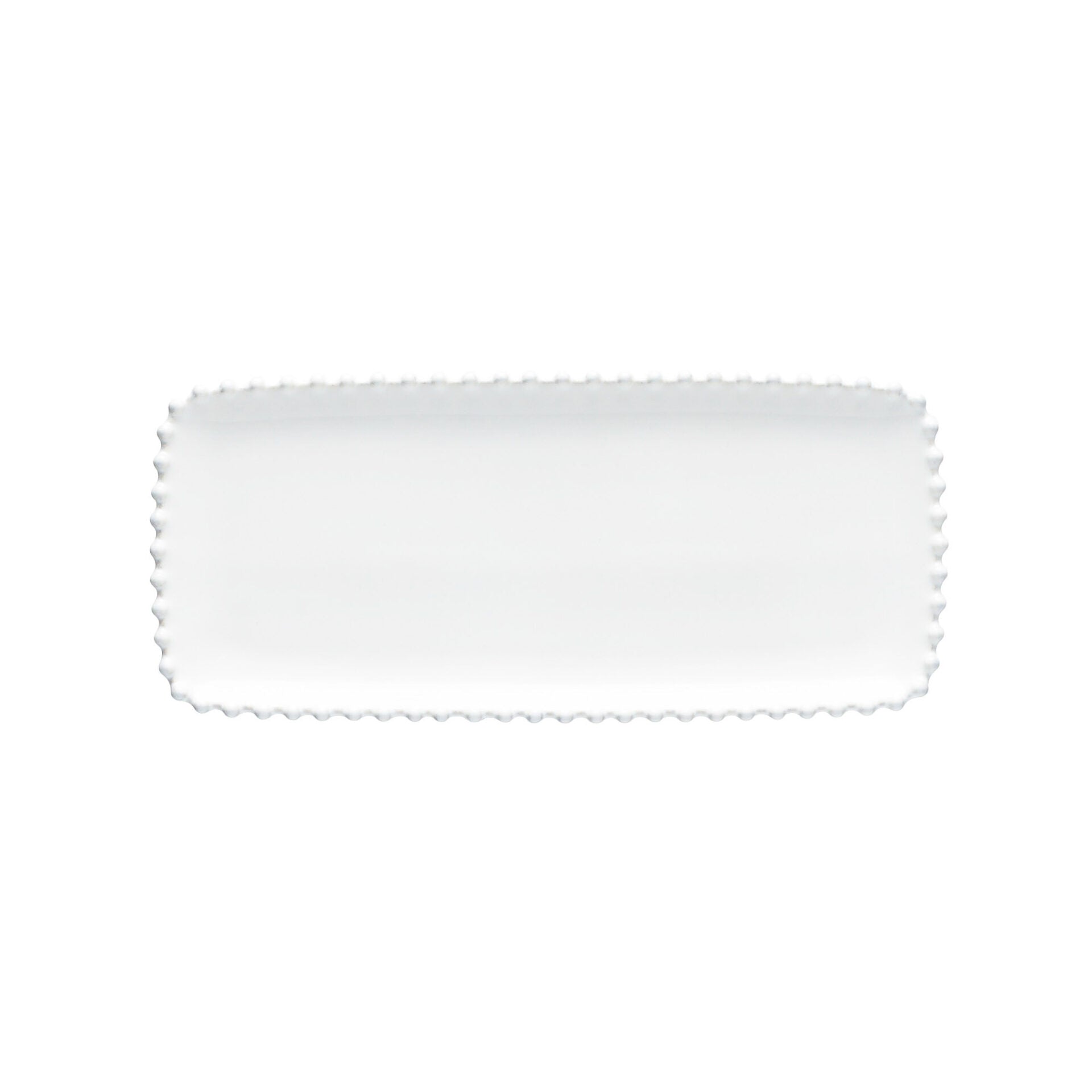 Pearl Rectangular tray, 11-7/8" x 5-1/4" , White