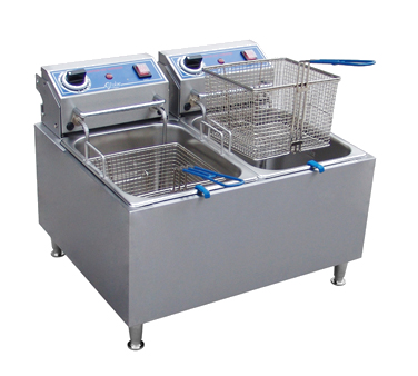 Fryer, electric, countertop, 32 lbs. oil capacity, 70-375F