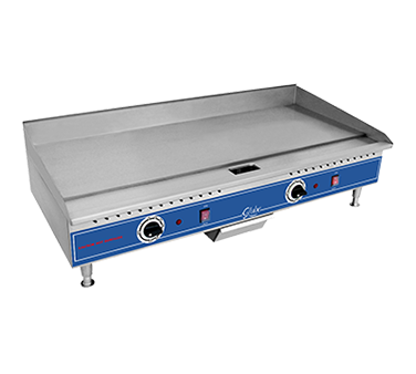 Griddle, electric, countertop, 36"W, plate depth of 13", (2)