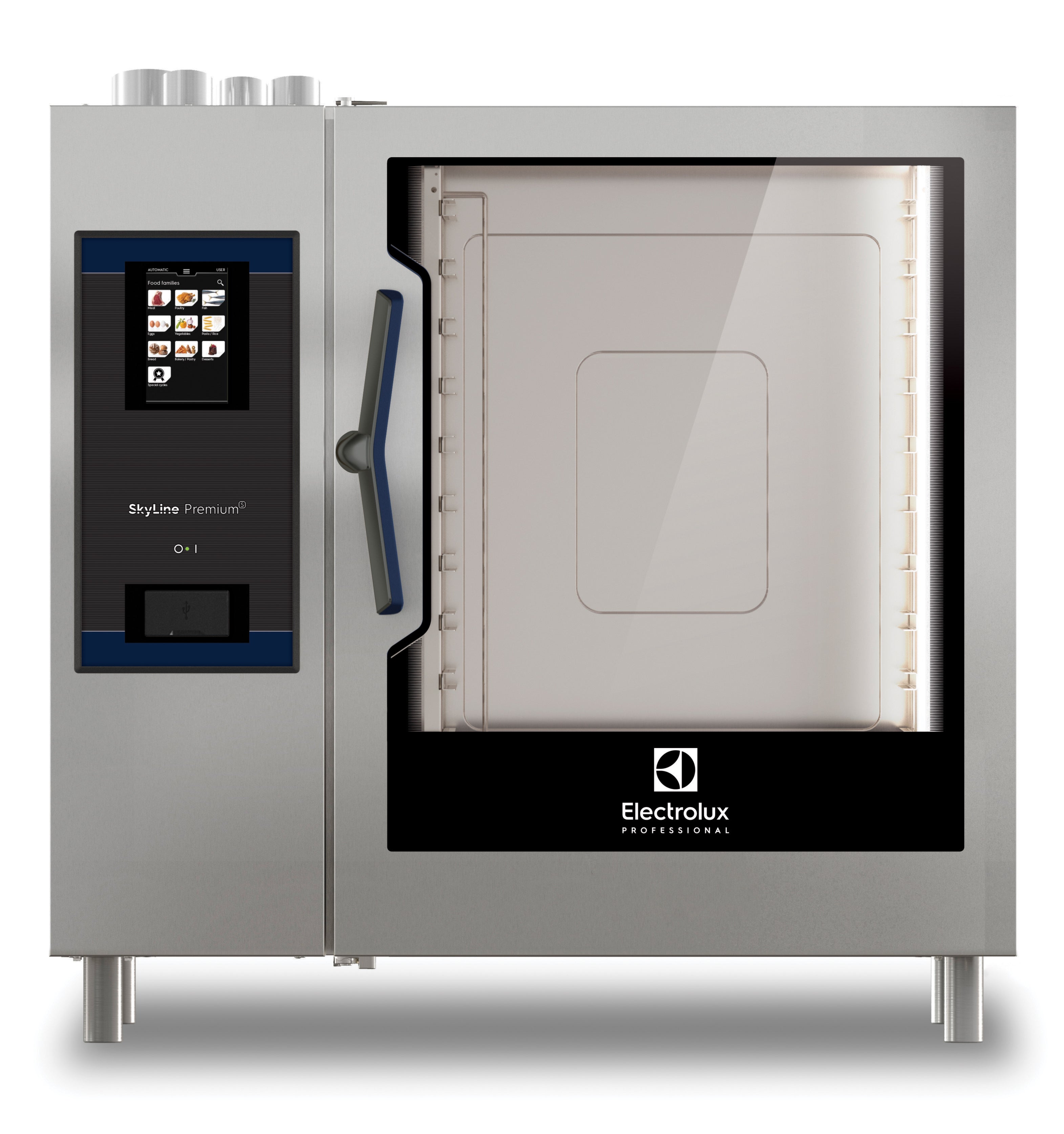 Skyline PremiumS 102 Gas Boiler Combi Oven, 10-Sheet Pan Capacity, 120V
