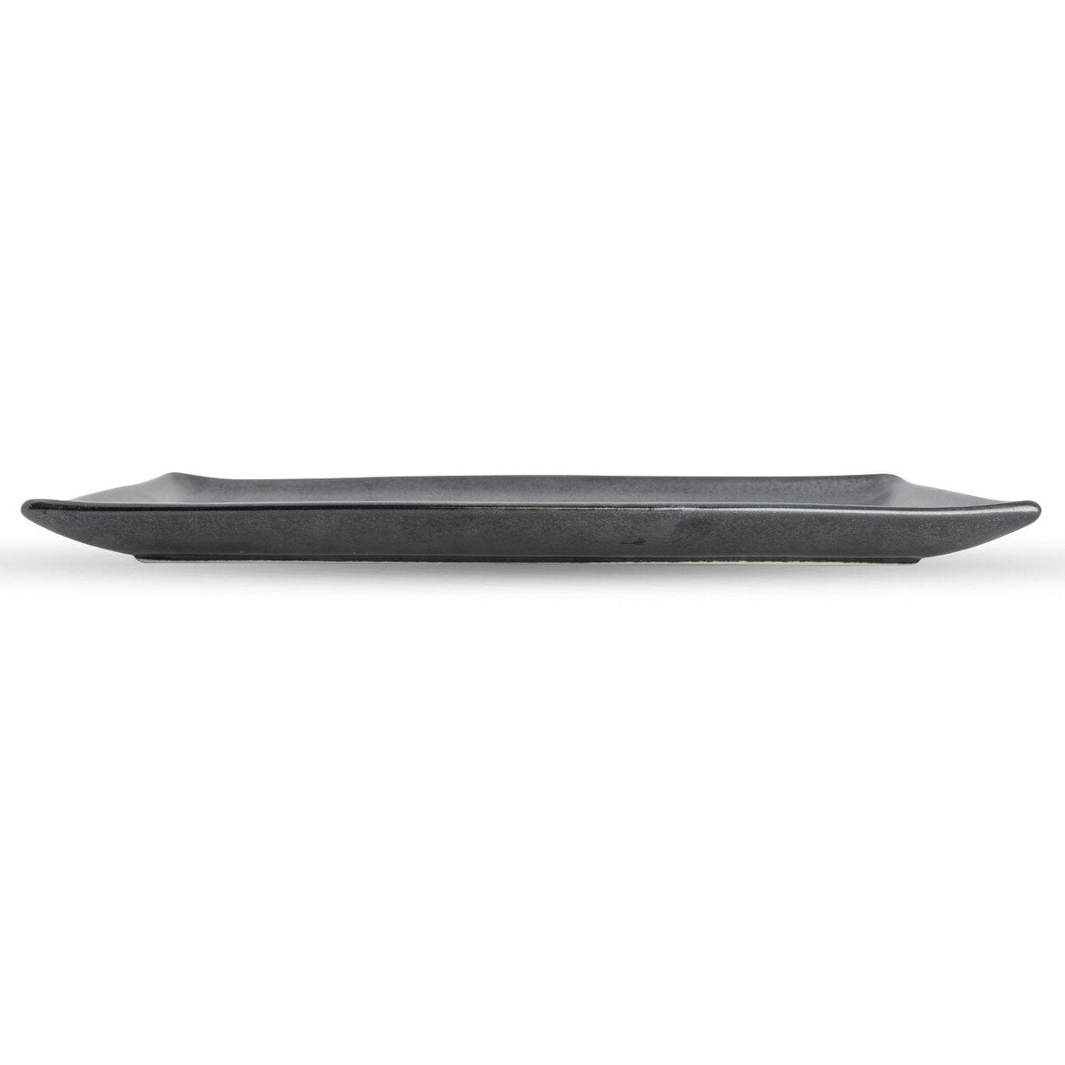 Tessa Gun Metal Black Rectangular Plate, 11"L x 4-3/4"W