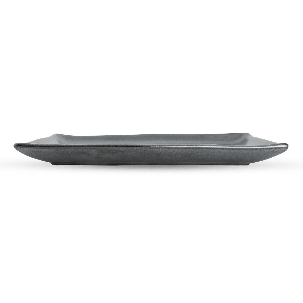Tessa Gun Metal Black Rectangular Plate, 8-1/2"L x 5"W