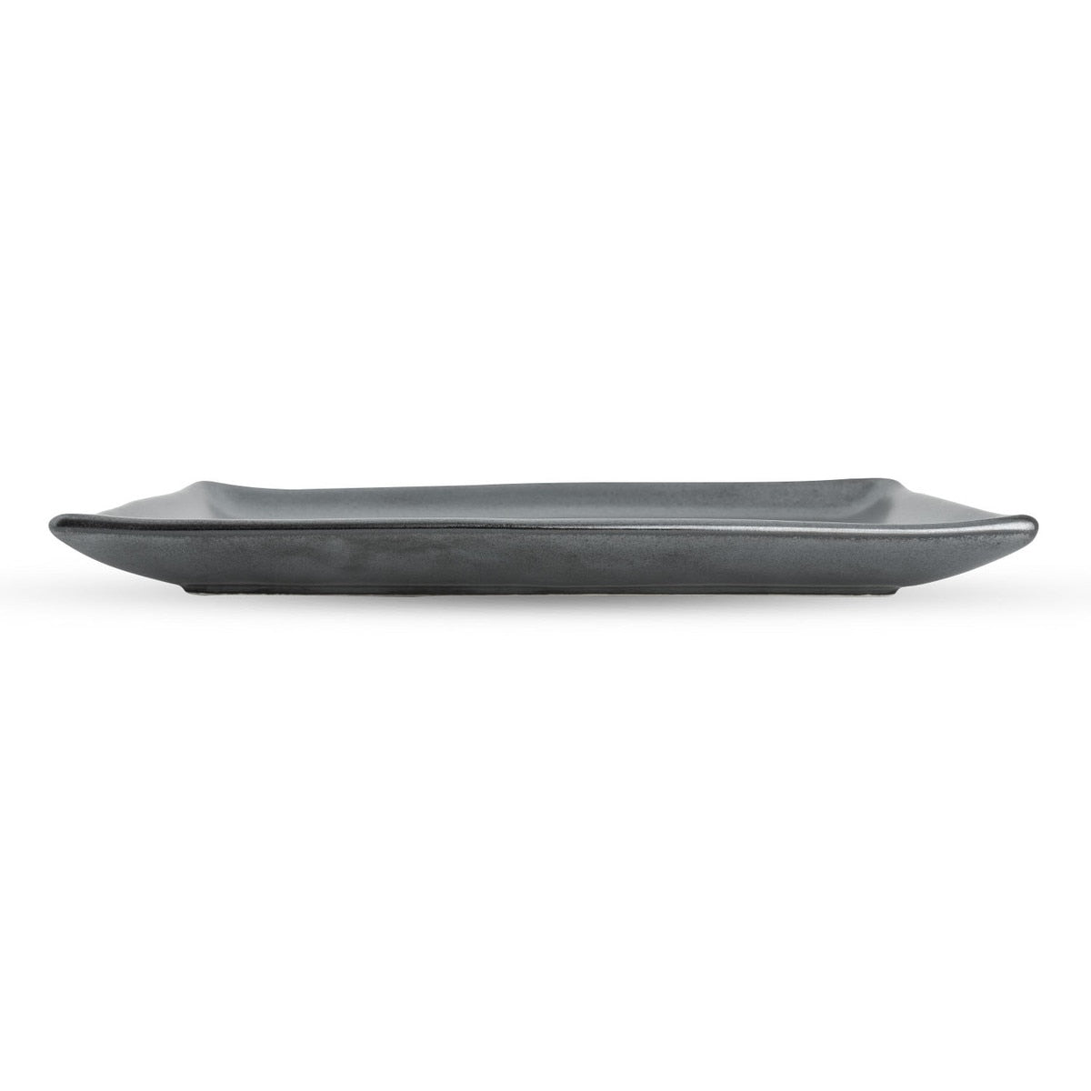 Tessa Gun Metal Black Rectangular Plate, 8.5"L x 5"W