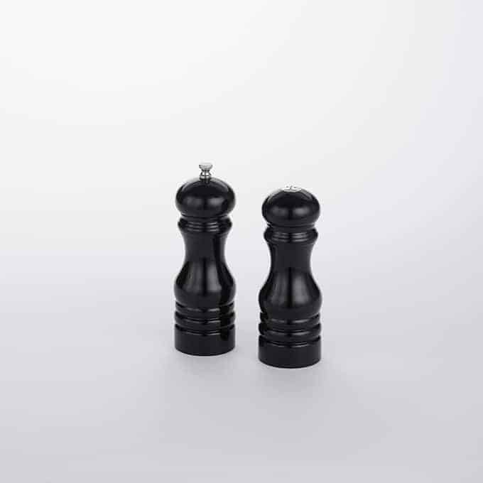 Salt & Pepper Mill / Shaker Set, Wood, Black