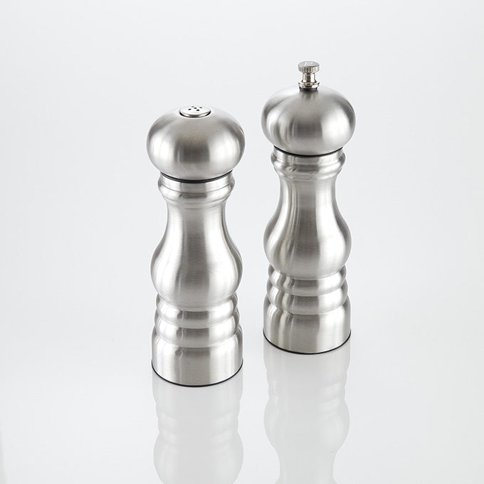 Salt & Pepper Mill / Shaker Set, Stainless Steel