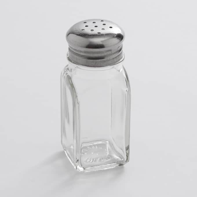 2 oz. Salt & Pepper Shaker Set, Stainless Steel, Mushroom Cap Top