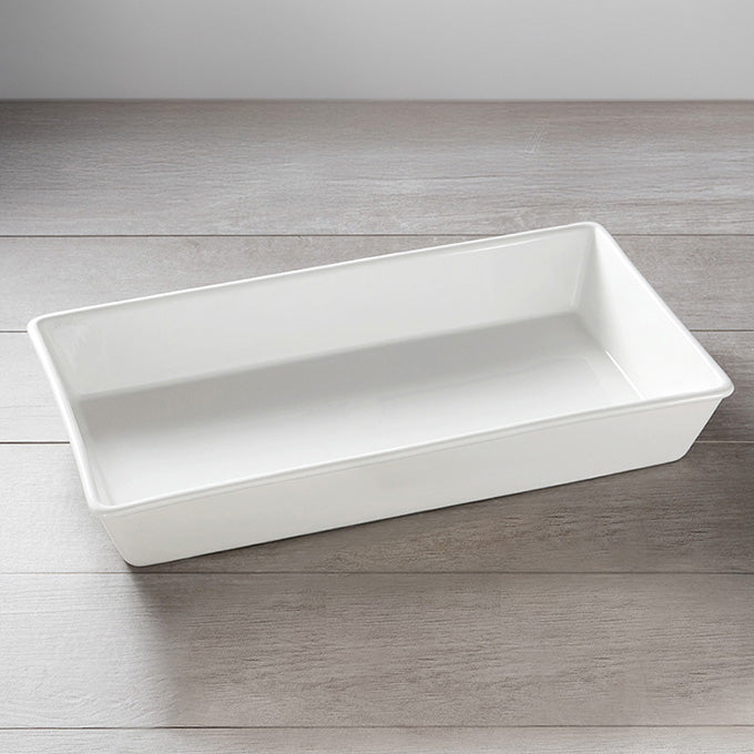 144 oz. Rectangular Porcelain Bowl, White
