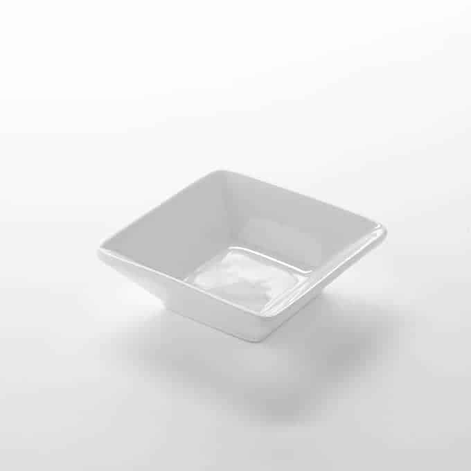 2 oz. Square Porcelain Sauce Cup