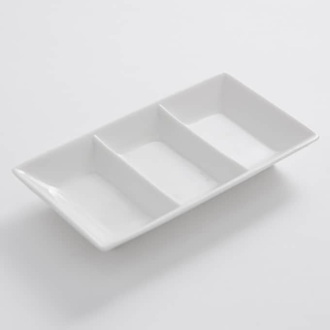 1-1/2 oz. 3-Compartment Sauce Dish