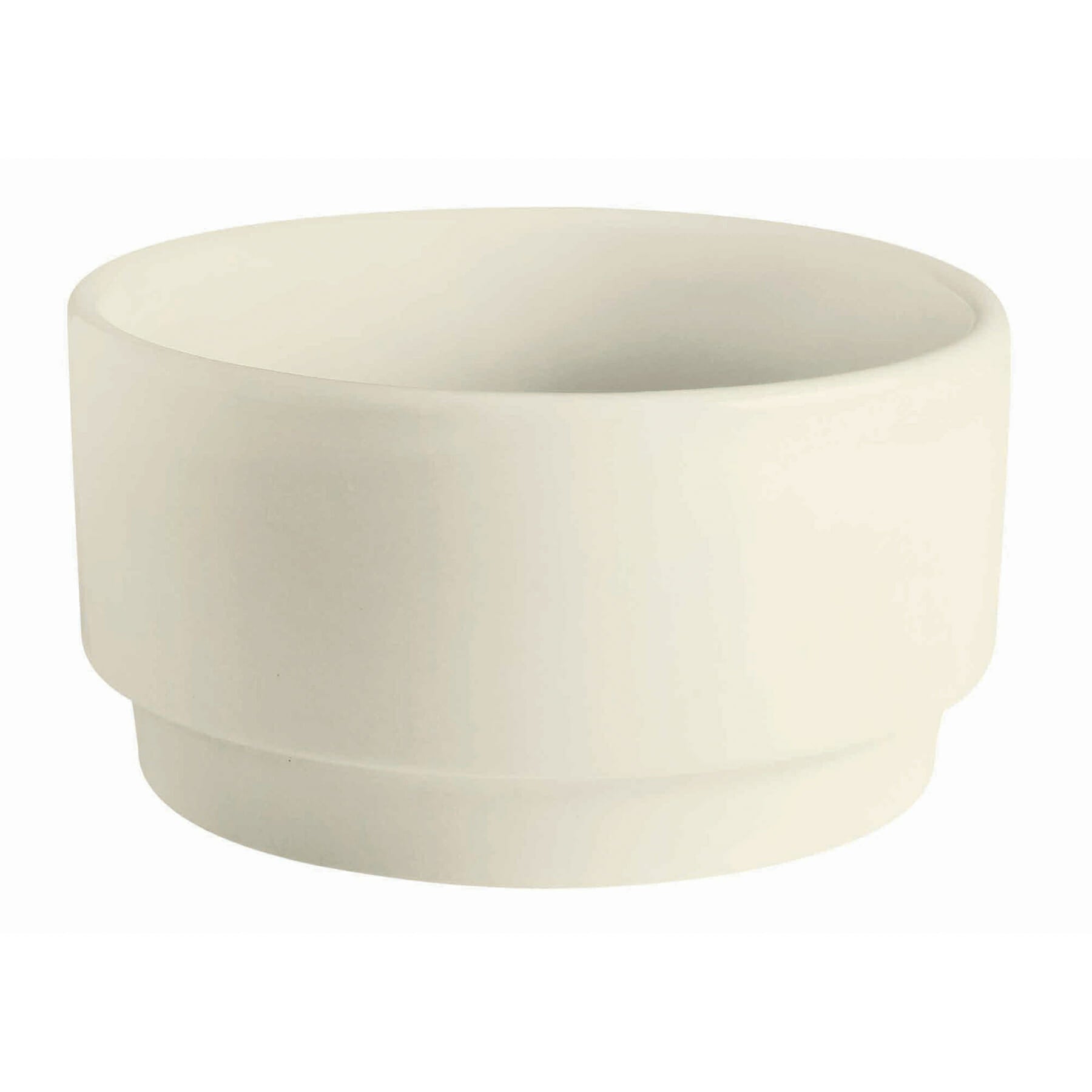 Corona Americana 10.7 oz. Stackable Handleless Soup Cup, Off White