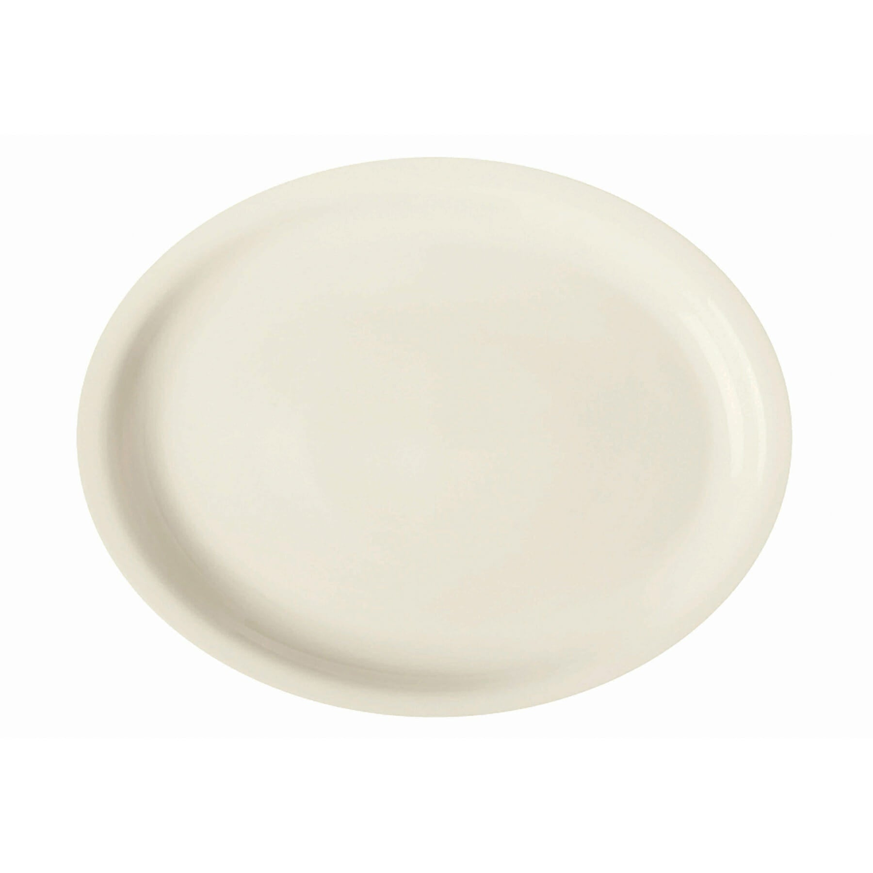 Corona Americana 7.5" x 5" Rimmed Oval Platter, Off White