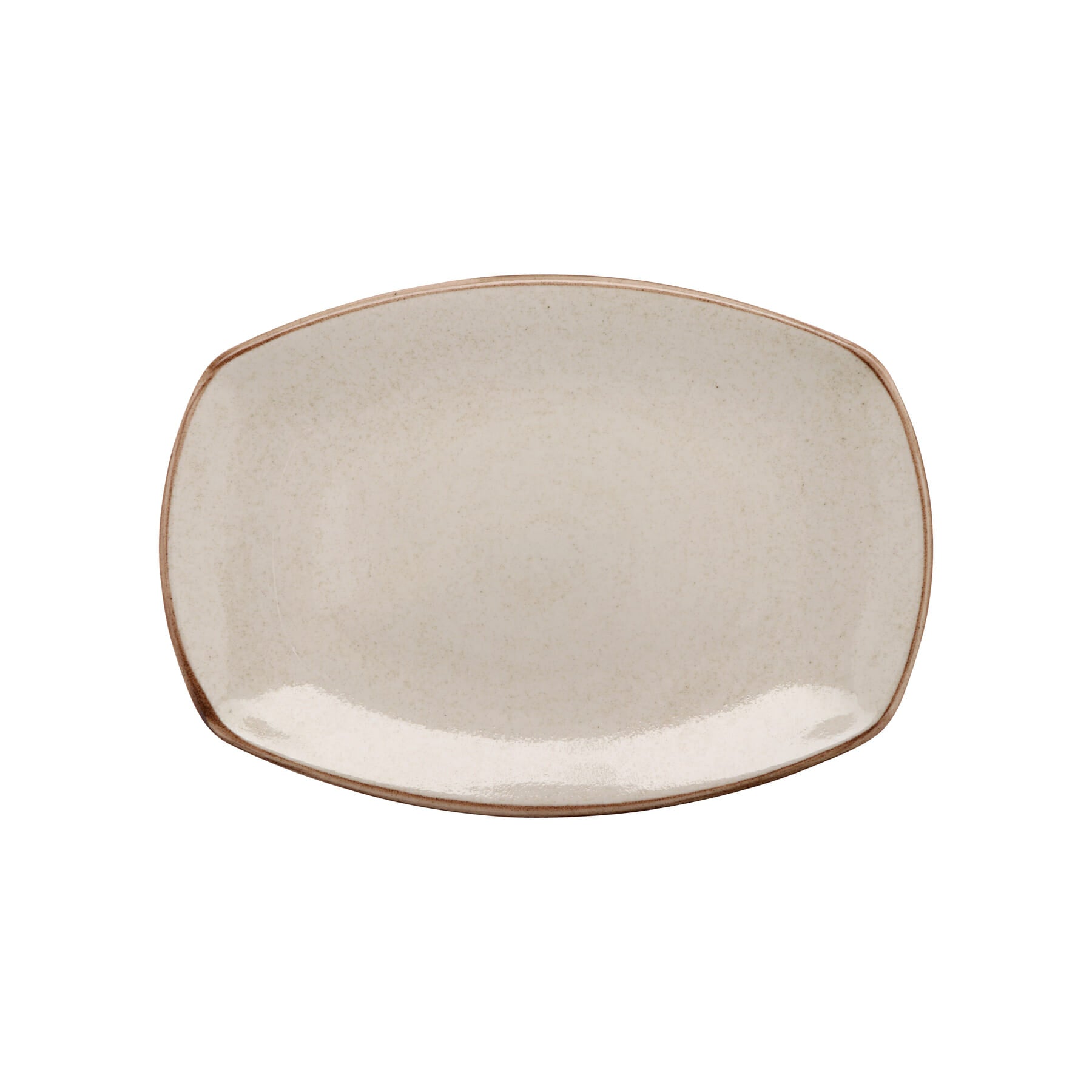 Corona Artisan 13.78" x 9.67" Rectangular Platter, Beige