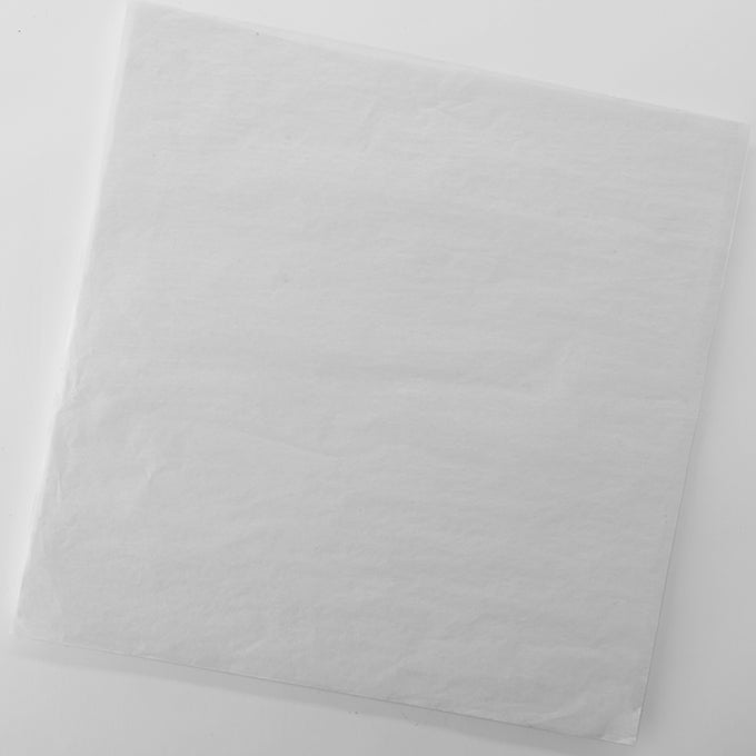 12" x 12" Fry Paper, White, Flat Sheets