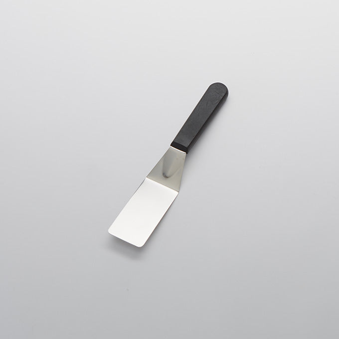 10"L Stainless Steel Offset Turner, Black Handle