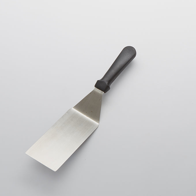 12"L Stainless Steel Offset Straight Turner, Plastic Handle