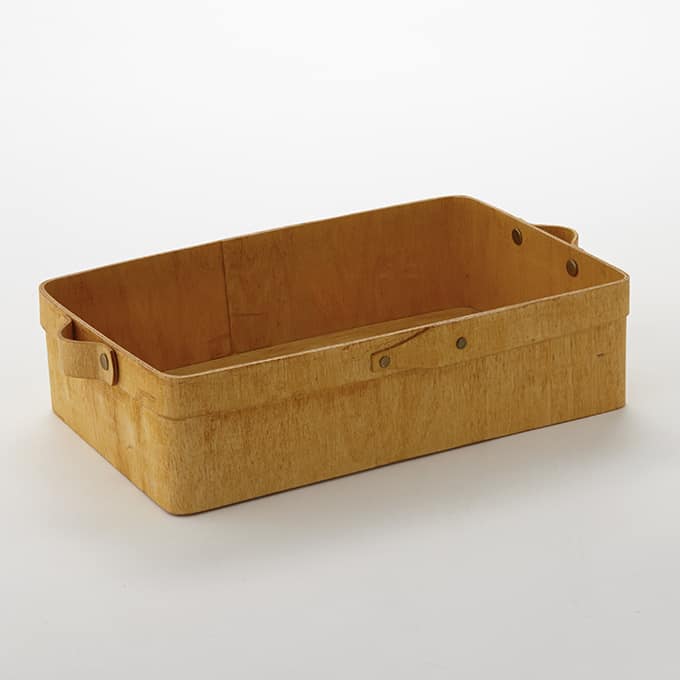 12-3/8" x 7-1/4" Rectangular Popular Wooden Basket