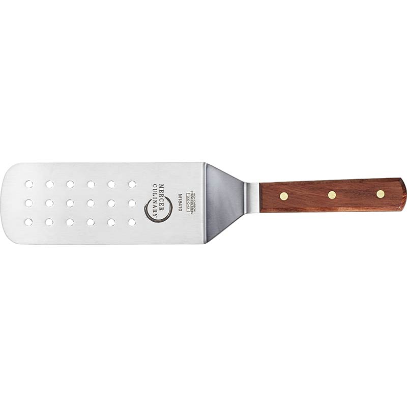 Praxis® 8" x 3" High Carbon Japanese Stainless Steel Turner with Rosewood Handle