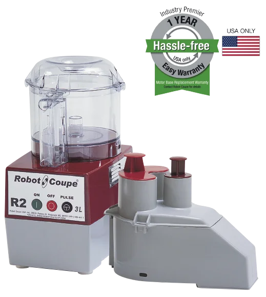 Clear Bowl Continuous Feed Vegetable Prep Food Processor, 1 HP